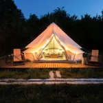 Eco Tent Suite: Designed for couples, it offers a deck, forest views, and a skylight for stargazing.